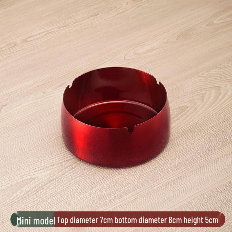 Stainless Steel Windproof Ashtray - Durable, Stylish, and Large for Bars, Cafes, and Hotels