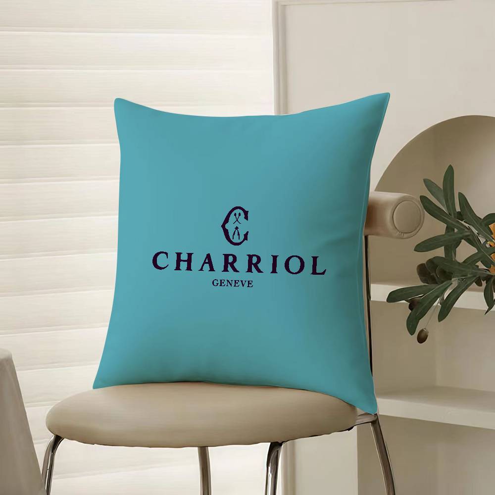Spiral Pattern Design Charriol Pillow Case Comfort Sofa Bed Silky Elegant Invisible Zipper Decorative Cushion Cover