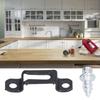 60 Set 2in 1 Furniture Concealed Connector Slide Buckle Fastener For Cabinet Wardrobe Combination AccessoriesHalf Pass