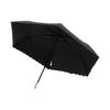 Francfranc Folding Black and Rain with Silver Ribbon Heart Design Umbrella, 50cm, (Sun Umbrella)
