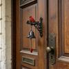 Vintage Roter Vogel Willkommens-Türklingel Wetterfest Wandmontage Abendessen Hängende Glocke Innen Außen Garten Haus Dekorative Türglocke