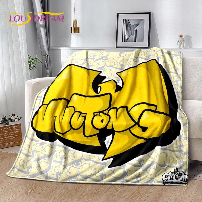 Wu T-TANG Clans Series Sign Soft Plush Blanket,Flannel Blanket Throw Blanket for Living Room Bedroom Bed Sofa Picnic Cover Kids