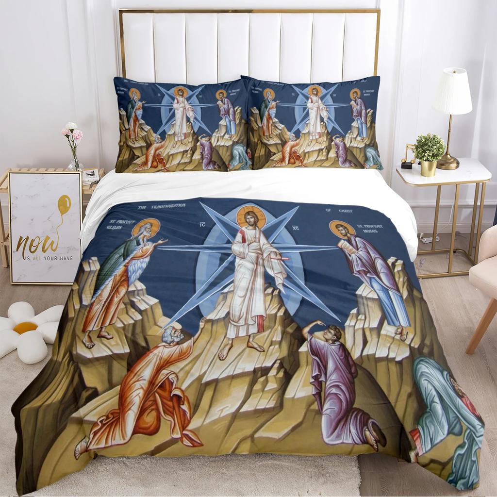 Kind Blesed Virgin MMary All Season Duvet Cover Comforter Bedding Collection Soft Quilt Cover And Pillowcases Singledoublequeenking
