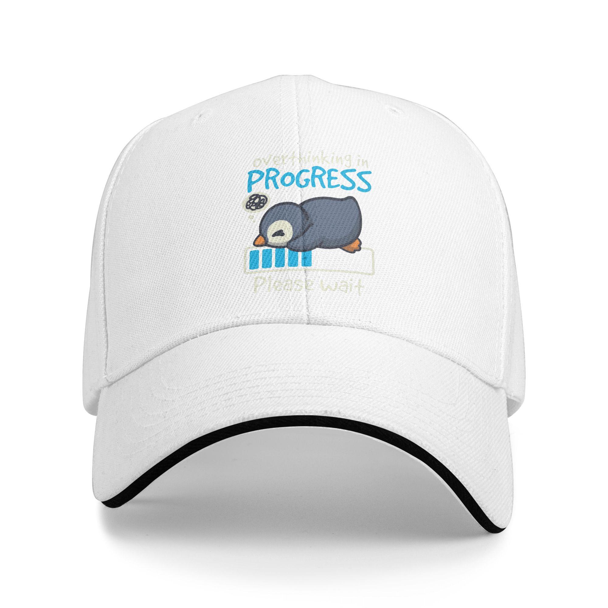 

Penguin Overthinking Windows Casual Baseball Cap Kpop Rock Trucker Hat Summer Wholesale Couple Women Fitted Baseball Caps One Size белый