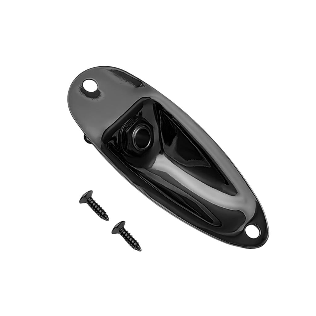 Miwayer Square/Boat Style/Oval Metal 1/4Inch Output Jack Plate Input Jack Socket w/Screws /for Electric Guitar Replacement Parts