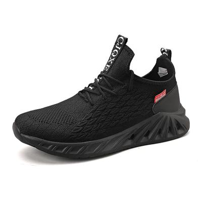 New Men's Shoes Fly-woven Breathable Mesh Shoes Ultra-light Large Size Sports Shoes Men's Running Shoes