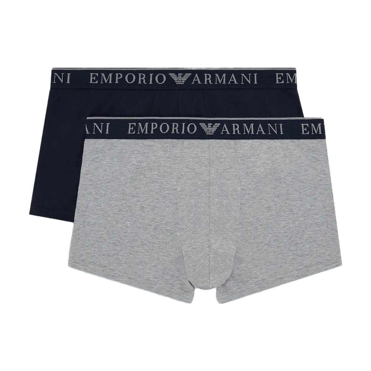 Emporio Armani Мужское нижнее белье Боксеры Повседневные с принтом букв Логотип 2 шт. 1117693F-72010-7448 L