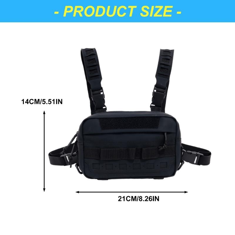 Tacticals Chest Rig Bag Molles Chest Pouch Utility Recon Kit Bag Tacticals Chest Pack Bag Chest Rigs Vest for Workouts