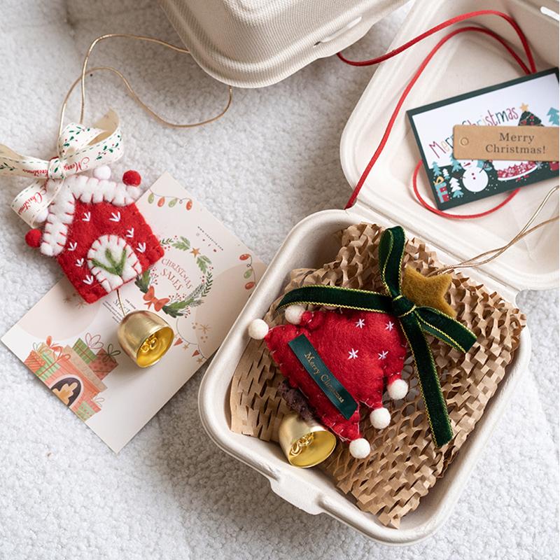 Christmas Decoration Hanging Bell Christmas Tree Home Party Bell Red Fruit Pendant Car Decoration Christmas Party Wall Decor