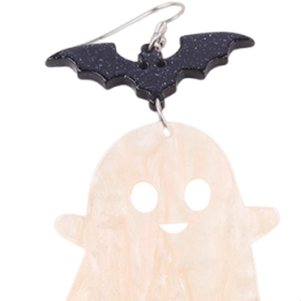 Halloween Acryl Ohrstecker Mehrzweck Reizende Acryl Spleißohrringe Handgefertigte Paillettenstecker für Kostüm Treffen Party