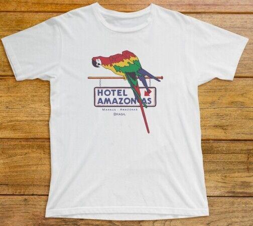 

Hotel Amazonas T Shirt 847 Manaus Brazil Parrot Rainforest Jungle Iquitos Guyana L