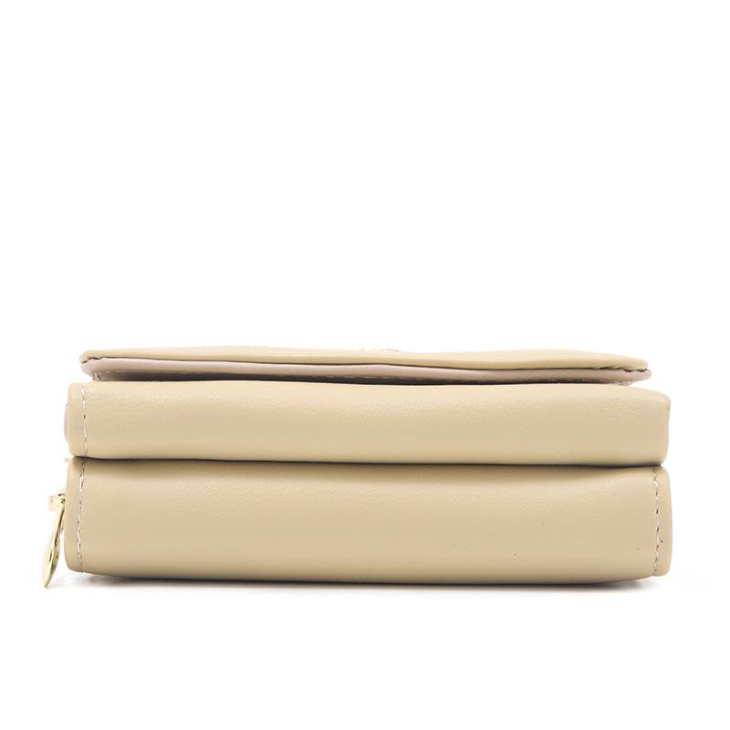 Geldbörse Damen Kurz PU Klein Frisch Faltbar Damen Handtasche