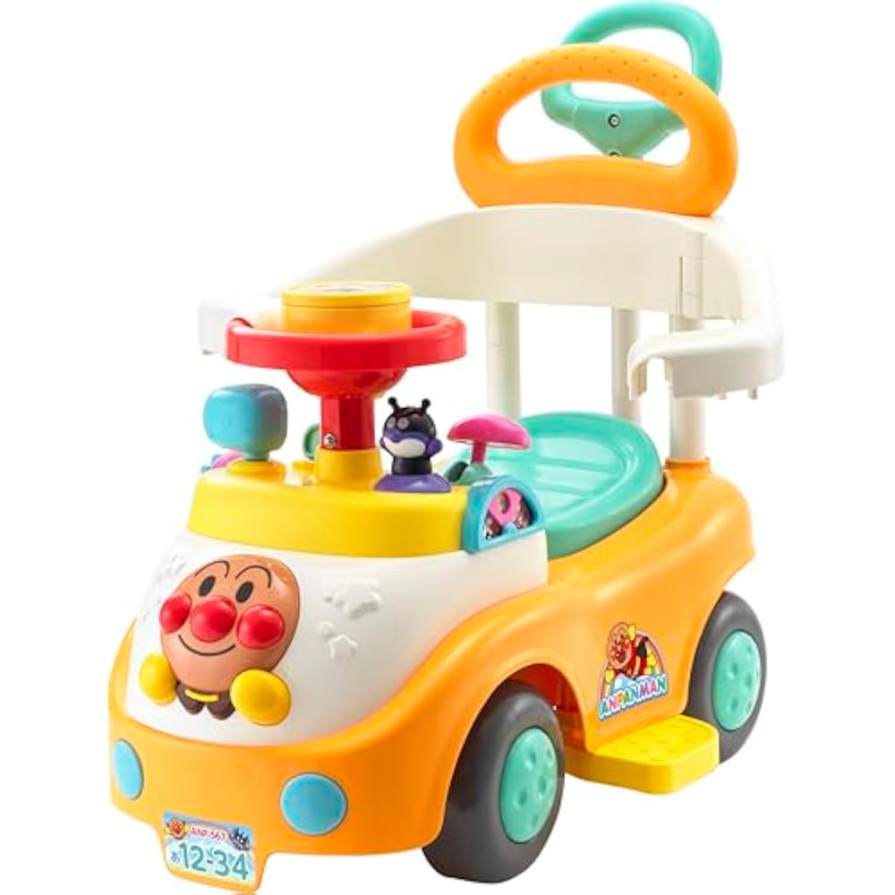Drive with AGATSUMA (AGATSUMA) Anpanman! 3-Step Busy Car with Push Stick and Guard (Target Age: 1...