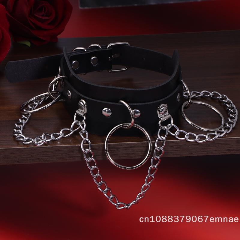 [ZYAS]1Pc Fashion Sweet Cool Cosplay Rivet Star Punk Rock Gothic Women Collar PU Leather Spike Hip Hop Bondage Choker Jewelry