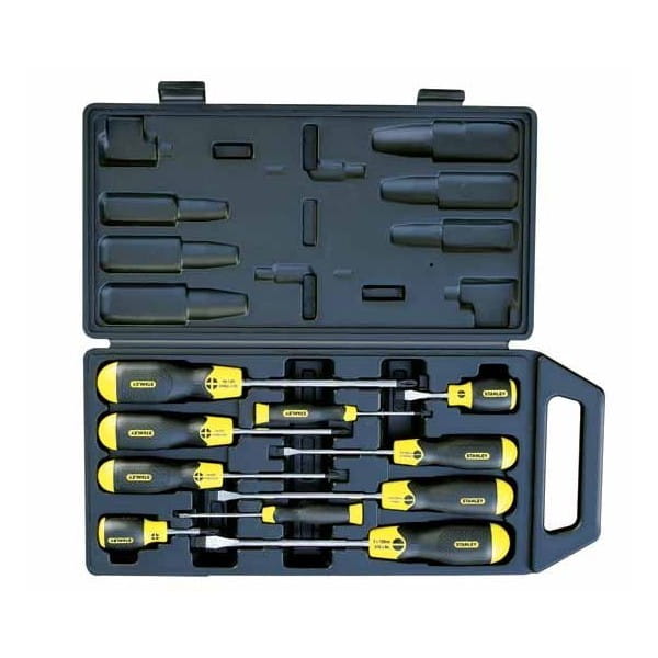 Stanley 10-Piece Cushion Grip Screwdrivers /Flat+Phillips/