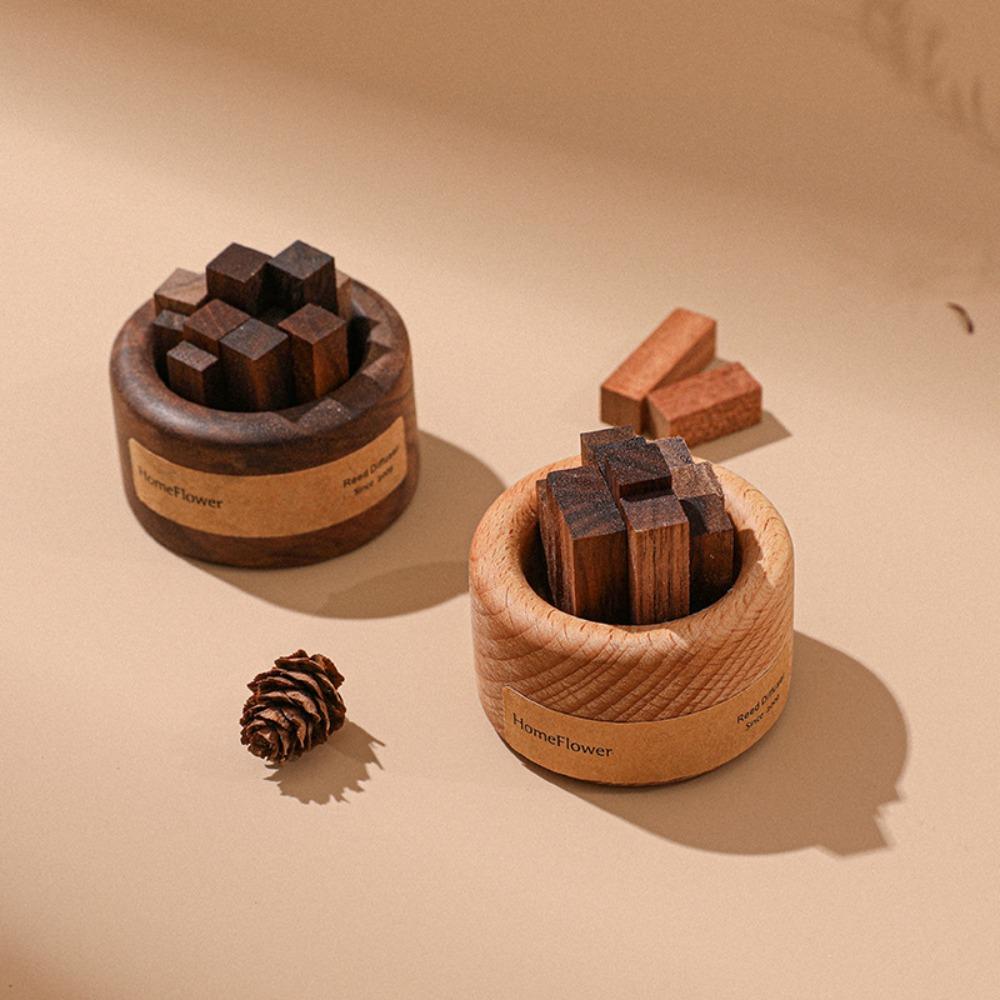 Round Wooden Diffuser Eco-Friendly Wooden Aromatherapy  Home Decoration