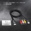 CAMWAY RCA to HDMI Video Switchable AV to HDMI RCA to HDMI 3 Color Mini CVBS Adapter for Converter, 169/43 Converter, 720P/1080P Support, Converter,