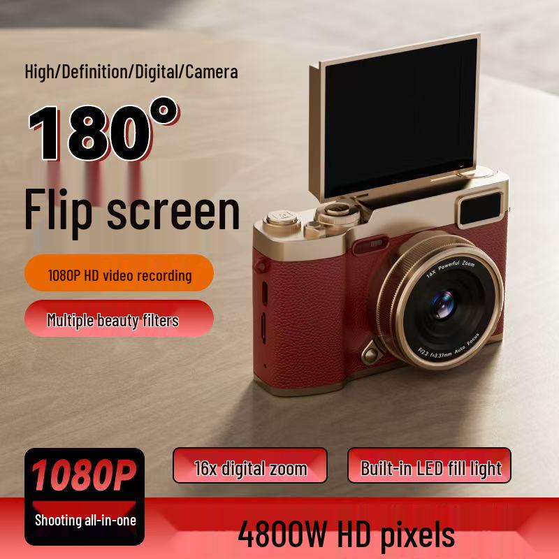 HD Digitale Klappkamera für Schüler - Retro-Stil, Einsteiger