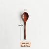 Camphor Wood Japanese Spoon Set: Long Handle, Solid Wood for Soup, Rice, Tea, and Seasoning.
