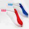 2Pcs Folding Toothbrush Set for Travel Camping Hiking Portable Compact Size Outdoor Essential