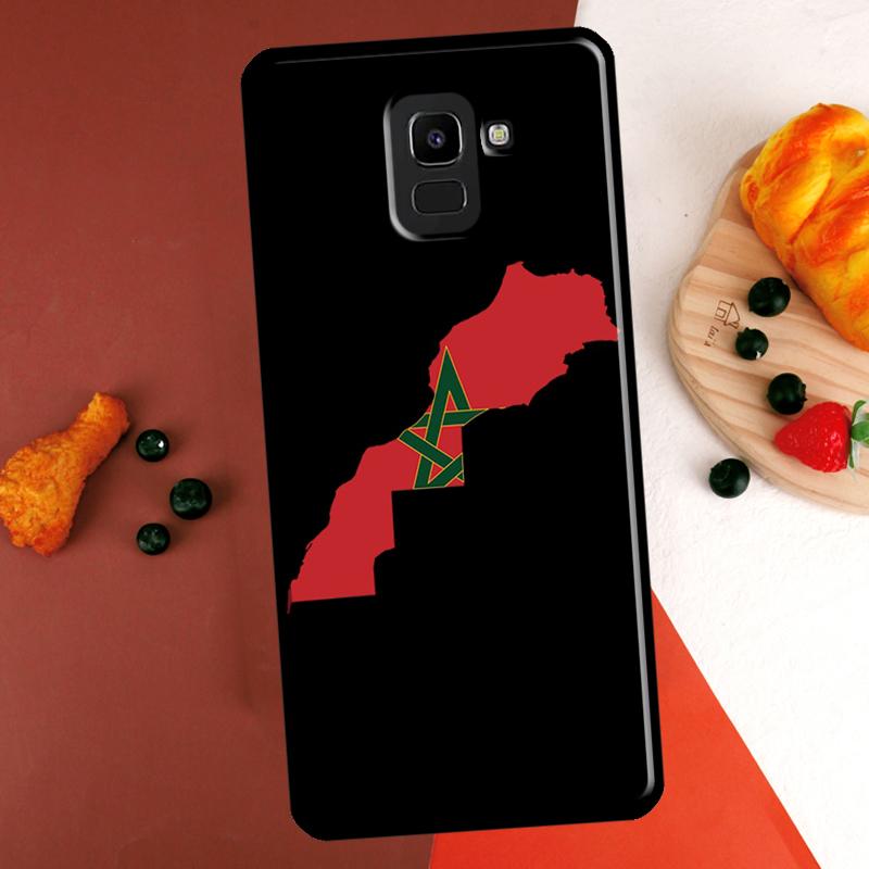 Morocco Map Flag Case For Samsung Galaxy M55 M35 M15 M56 M36 M16 M54 M14 M34 M31 M11 M13 M53 M12 M32 M52 M06