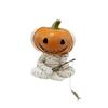 Fishing Pumpkin Man Figurine Resin Pumpkin Head Bandage Man Sculpture Angler Pumpkin