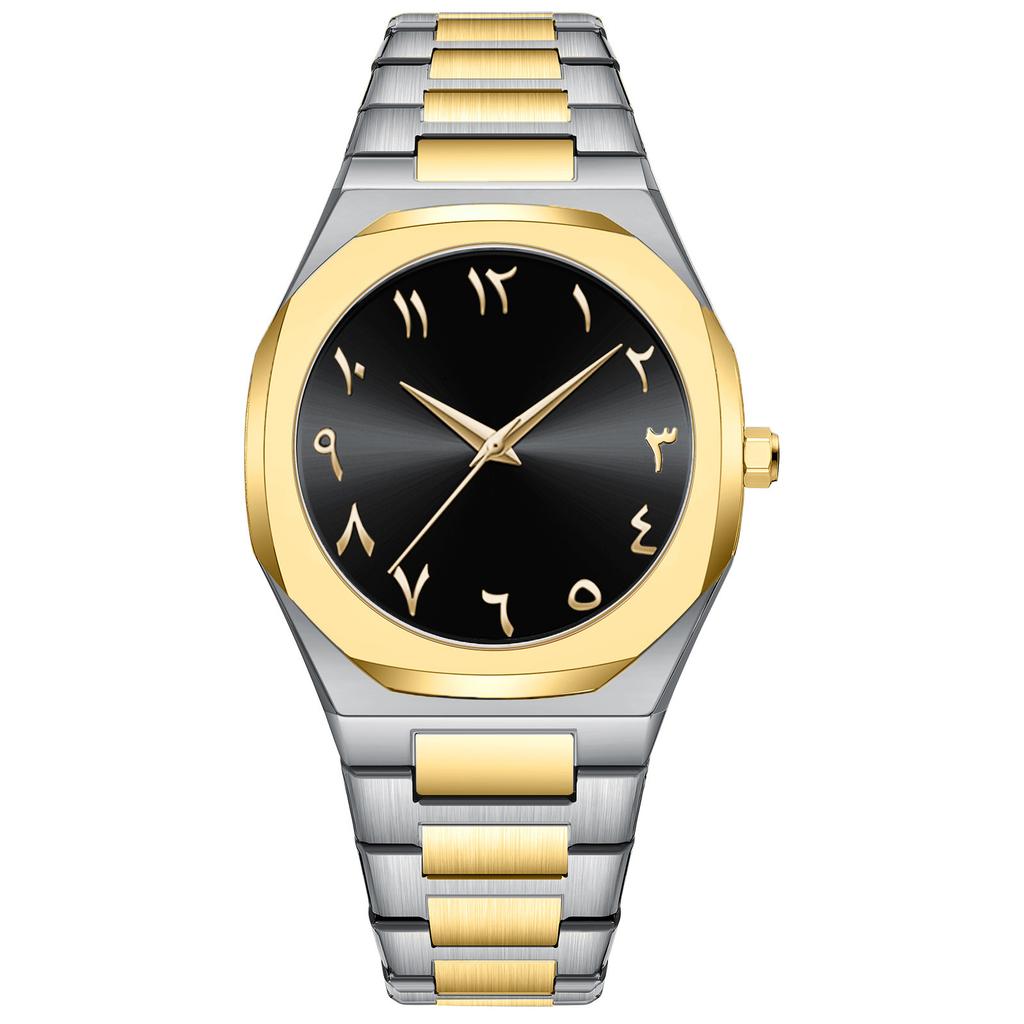 2025 Top Brand Black Men Quartz Watches for Male Clock Luxury Stainless Steel Band Fashion Men Wrist Watches Dropshipping