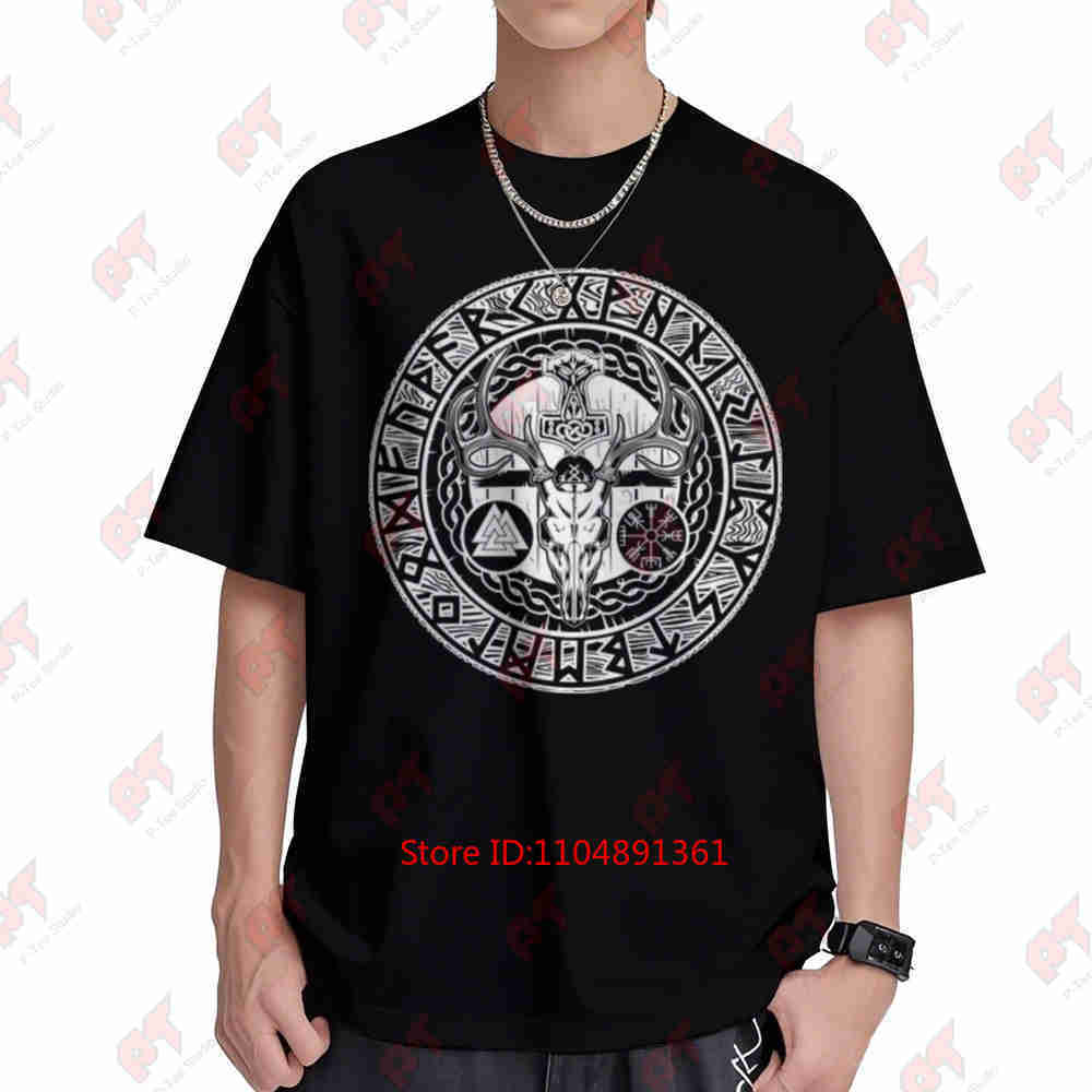 The Norse Shield Short Sleeve Tee 100 Cotton Tshirt