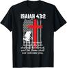 Thin Red Line Firefighter Cross Bible Verse American Flag T-Shirt Unisex T-Shirt