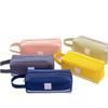 Oxford Cloth Pencil Case Large Storage Double Zippers Portable Handle For Students School Office Daily Stationery Use