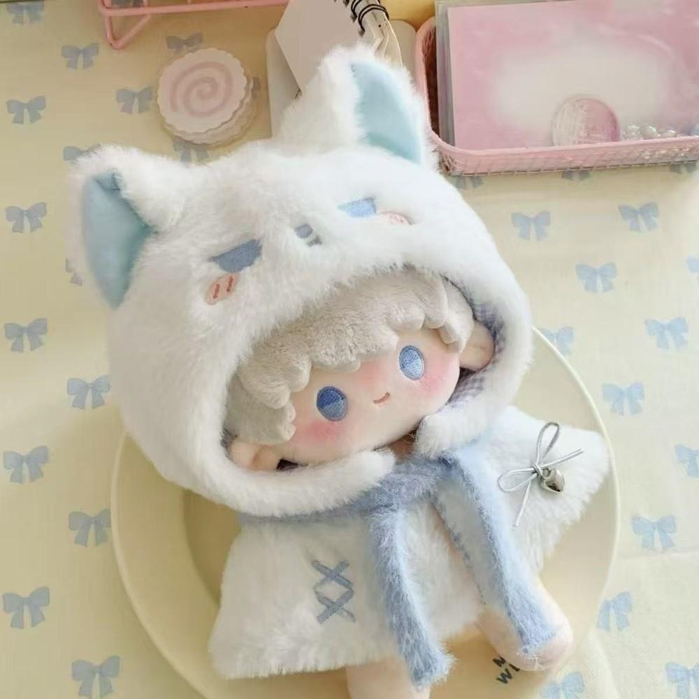 Doll Fashion 10cm Cloak Blue Color Doll Outfit Soft Doll Accessories Children's Gift