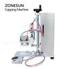 ZONESUN ZS-XG450D Semi-automatic Metal Twist-off Fruit Jam Jar Bottle Capper Screw Capping Machine