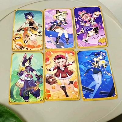 9*5cm TCG Cards Toy Genshin Impact 65 Pcs Cards Cyno Yoimiya Sangonomiya Cosplay Deck Board Game Character Card Collection