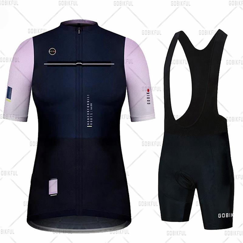 Womens Cycling Jersey Bib Shorts Sets Wear Racing Bike Clothing Kits Feminino Bicycle Clothes Suits Riding 2026 Summer Breathable Cycling Suit Set