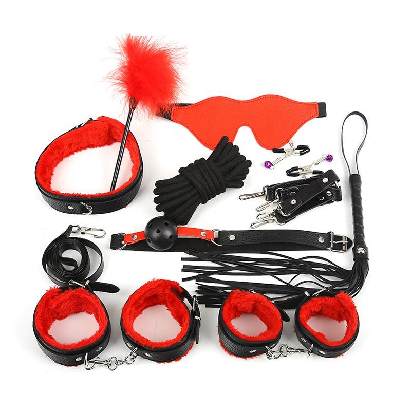High Quality Bdsm Bondage Female Couple Sex Game Sex Adult Leather Bondage Restraint Set Sm Sex Products for Women