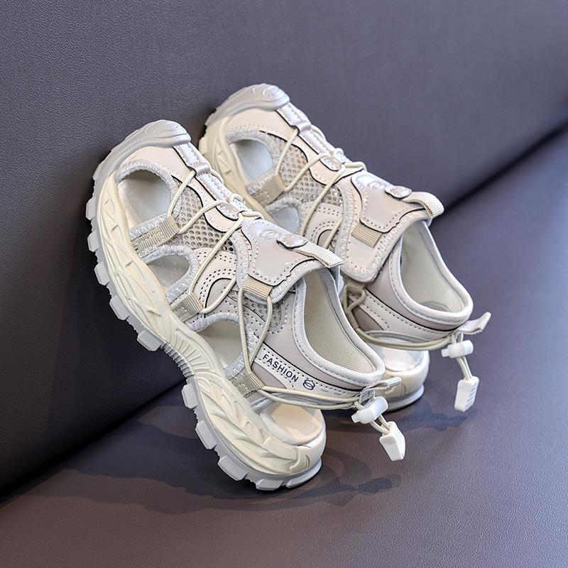 Boys sandals summer new children's frame shoes breathable mesh casual hollow girls sports bag head sandals