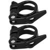 2Pcs 34.9MM Mountain Road Bike Quick Release Seat Post Clamp Tube Clip Accessory