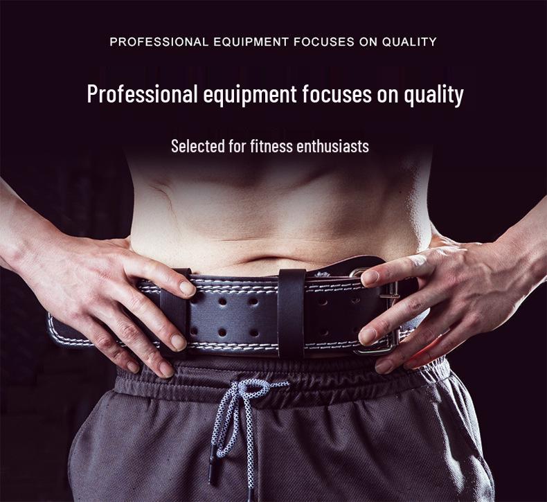 Thickened PU Fitness Waist Belt for Squats, Weightlifting, & Deadlifts – Professional Support & Strength Training Equipment