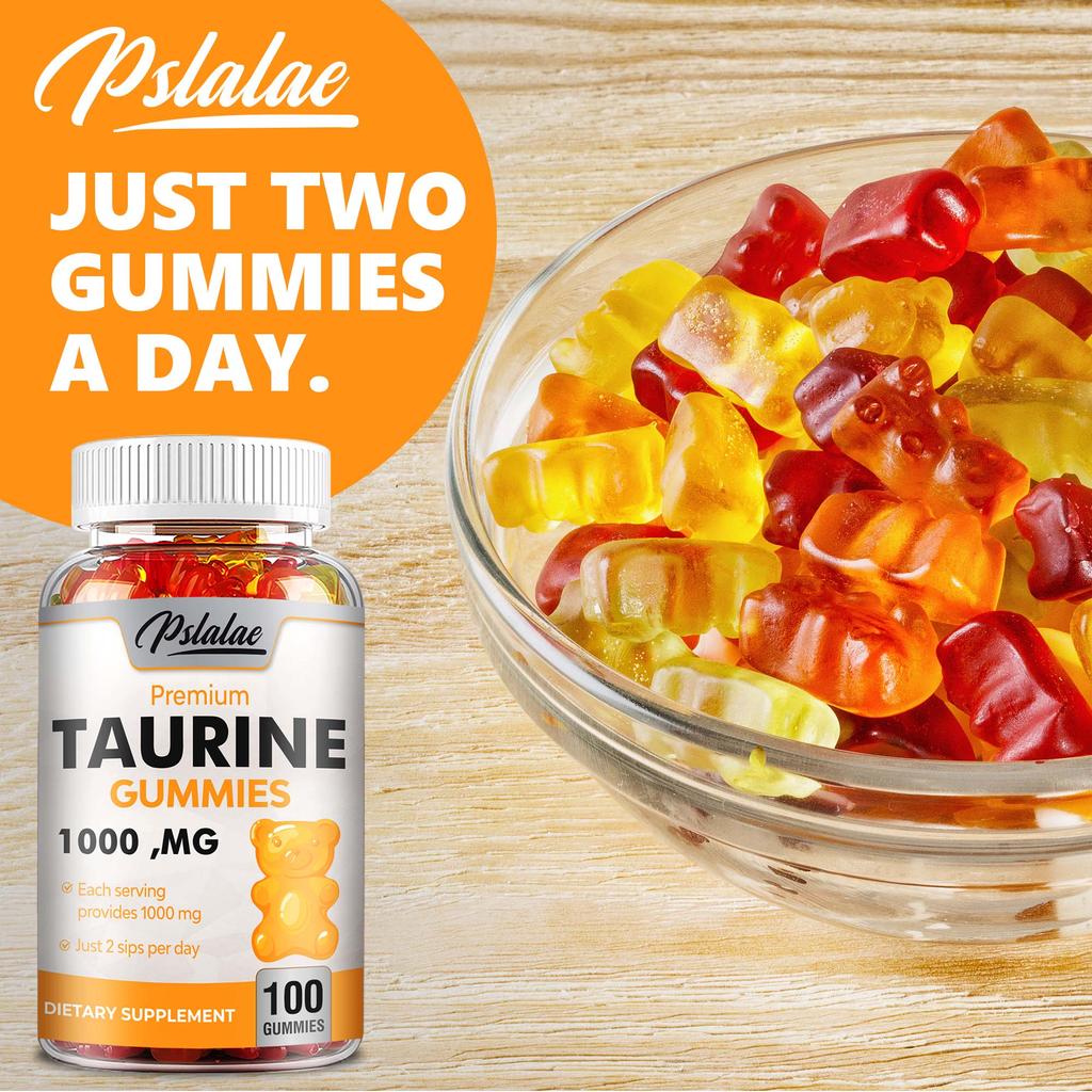 Taurin-Gummibärchen stärken das Immunsystem, erhalten die Herzgesundheit und verbessern die sportliche Leistung.; geeignet für Männer und Frauen.