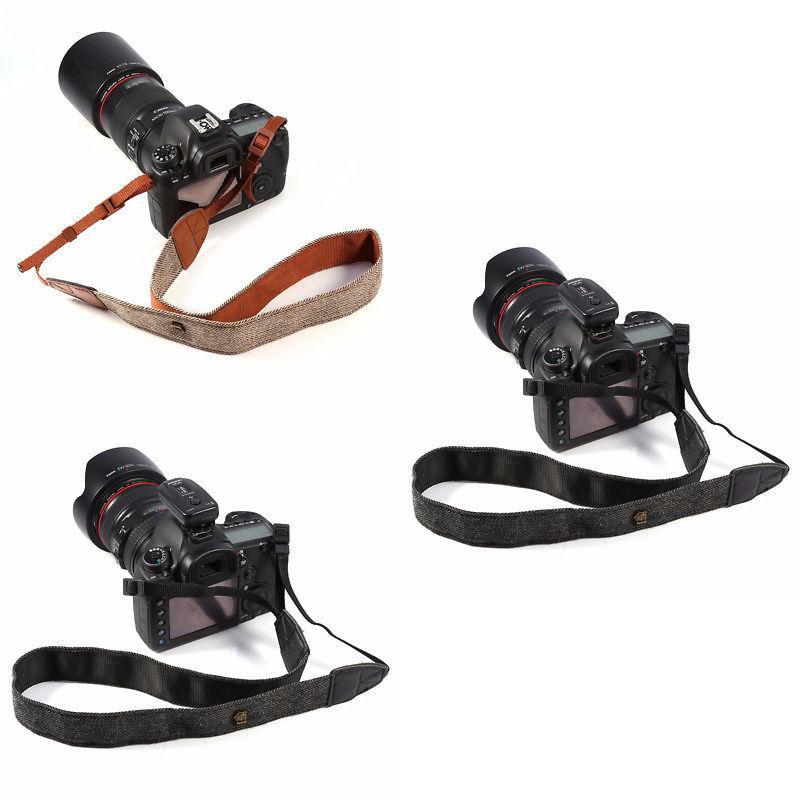 Camera Cotton Shoulder Strap For Dslr Cameras With Adjustable Length For Comfortable Photography