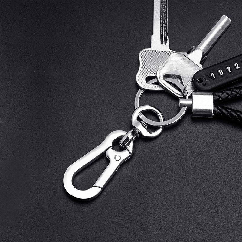 Mode Anti-förlorad Telefonnummerplatta Hänge Bil Nyckelring Nyckelring Tillbehör