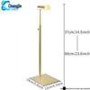 Adjustable Stainless Steel Floor-Standing Bag Display Stand for Women's Bags