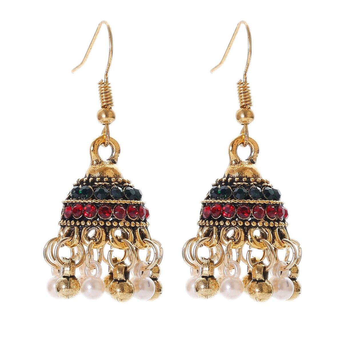 

Pendientes пирсинг индийские украшения Jhumka подвески серьги для женщин аксессуары кольчики серьги-гвоздики модные свадебные серьги