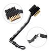 Double Headed Brass & PP Golf Brush Groove Ball Cleaner Cleaning Tool Kit