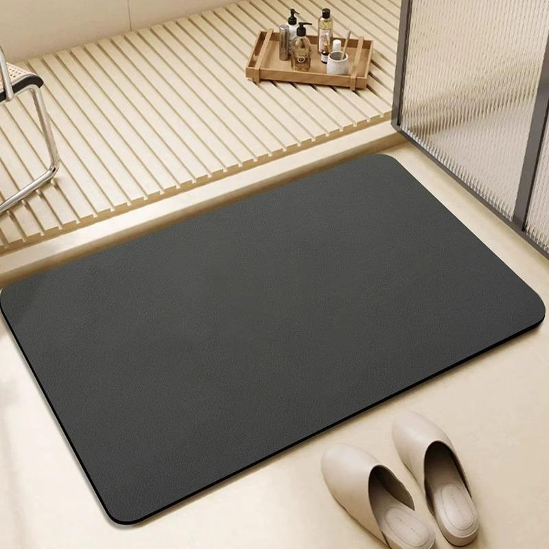 Quick-Dry Diatomaceous Earth Bathroom Mat - Soft, Water-Absorbent, Anti-Slip Floor Mat for Toilets & Entrances