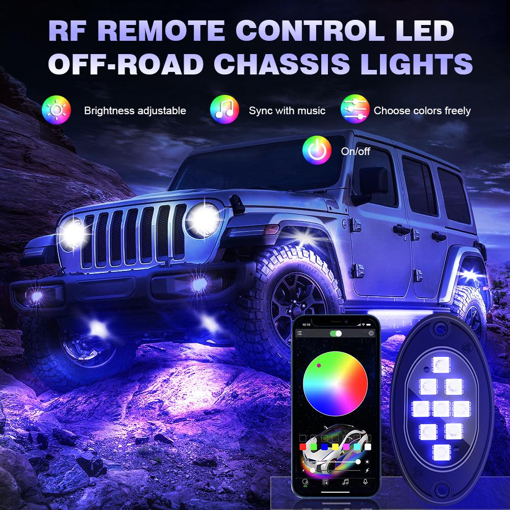 RGB Music Rhythm Car Atmosphere Light for Off-Road Vehicles