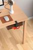 JONGJONG Storage 360 Degree Storage No Drilling Easy to Small Item For Under Can Be Installed on Tabletops Comes with Cushion Pad M Size Under-table