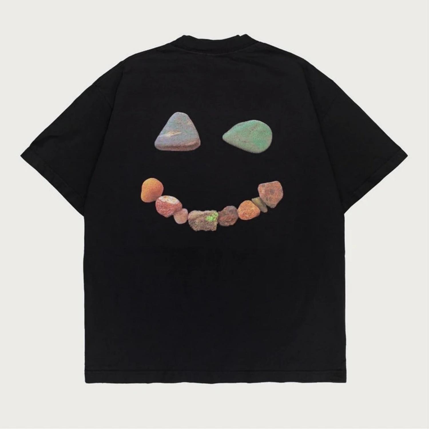 

2025 Winter and Autumn Full Time INS Design Niche Trendy Street Oversized Short Sleeve T-shirt for and Couples Tops S чёрный