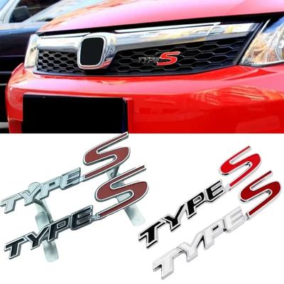 DIOSK1 Car Front Grille Trunk Badge Body Side Sticker for Type-R Type-S Accord FIT Odyssey Jazz Jade Pilot City Decor Accessories