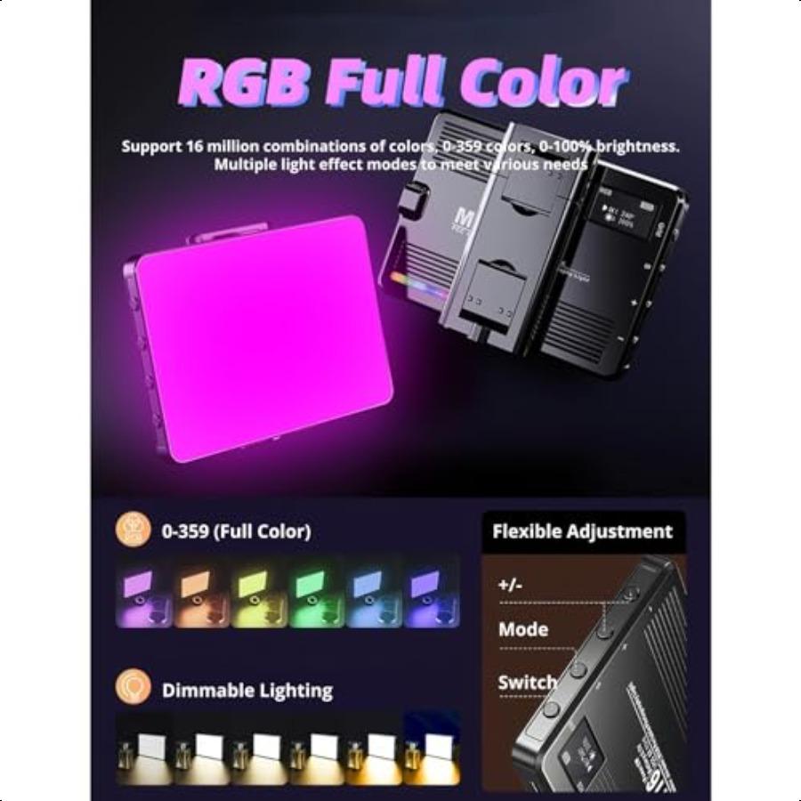 

Светодиодный свет для селфи для телефона 1500 мАч Перезаряжаемый свет для селфи RGB Полноцветный Зажим для мобильного телефона Видеосвет Диммирование от 3000K до 990 United States